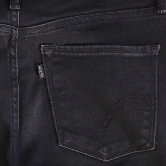 Black Levi's Leggings Perfectly Slimming 512 Jeggings Super Skinny Pull On 4 P - Picture 9 of 12